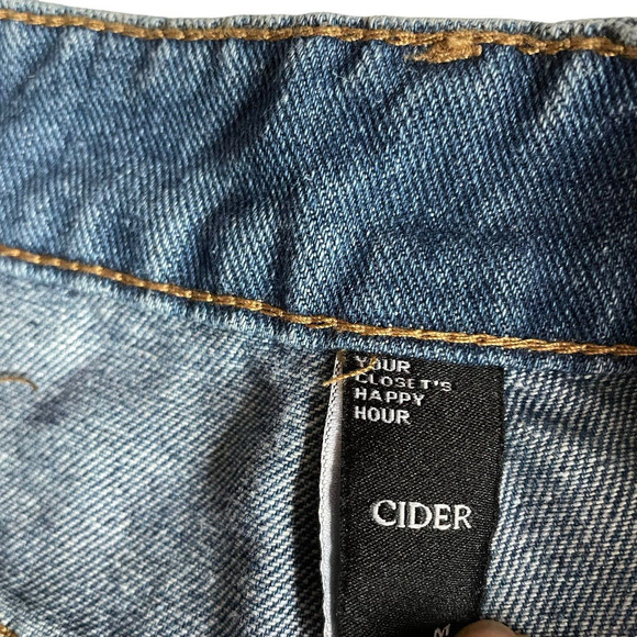Cider Jeans Hi Rise 100% Cotton Wide Leg Super Soft Size Small New - Picture 4 of 7